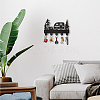 Wood & Iron Wall Mounted Hangers HJEW-WH0055-006-8