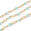 3.28 Feet Natural Amazonite Handmade Beaded Chains X-CHC-K008-A04-1