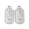 Non-Tarnish 304 Stainless Steel Pendants STAS-C066-23P-2