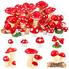 AHADEMAKER 124Pcs 7 Style Mini Resin Figurines DJEW-GA0001-33-1