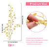 Plum Blossom Shape Appliques PATC-WH0007-11C-2