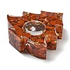 Natural Red Jasper & Resin Candle Holder Molds DJEW-H012-03B-3