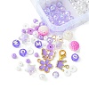 DIY Round Acrylic & Glass Beads Bracelets Jewelry Kits DIY-FS0006-29C-4