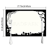 Rectangle with Halloween Themed Pattern Cotton Linen Cloth Table Mat AJEW-WH0196-008-2