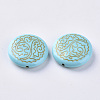 Plating Acrylic Beads OACR-S029-099-2