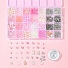 DIY Round Glass & CCB Plastic Beads Bracelets Making Kits DIY-FS0007-56B-7