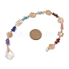 Chakra Natural & Synthetic Gemstone Chip Hanging Suncatchers HJEW-JM02361-3