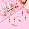 28Pcs 7 Styles Natural Gemstone Connector Charms HJEW-YW00201-5