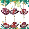 Flower Hat DIY Pendant Decoration Diamond Painting Kit PW-WG43605-01-2