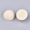 Unfinished Natural Wood Cabochons X-WOOD-S052-01D-2