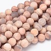 Round Natural Sunstone Beads Strands G-K068-29-10mm-1