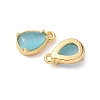 Brass Crushed Ice Cut Cubic Zirconia Pendants KK-D024-26C-G-2