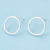 Brass Ear Stud Findings KK-S336-33S-2