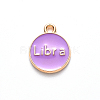 Alloy Enamel Pendants X-ENAM-S124-01B-01K-3