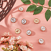 16Pcs Alloy Enamel Shank Buttons BUTT-GF0003-77B-4
