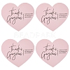 1 Bag Coated Paper Thank You Greeting Card DIY-FS0007-87-1