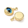 Brass Glass Pendants KK-P334-05G-2