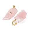 Natural Rose Quartz Pendants GG-CBA51ED-04G-03-3