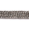 Electroplate Glass Beads Strands GLAA-H021-01A-FP12-2