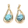 Synthetic Turquoise Teardrop Pendants KK-U043-39G-02-1