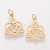 304 Stainless Steel Pendants STAS-Q201-T458G-2