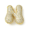 Rack Plating Brass Cubic Zirconia Pendants KK-S378-02G-N-1