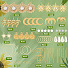 SUNNYCLUE DIY Sunflower Earring Making Kit DIY-SC0020-30-2