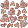 CRASPIRE 4 Styles Heart Hotfix Rhinestone Appliques PATC-CP0001-02A-1