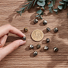 12Pcs 2 Colors Outdoor EDC Tool Brass Parachute Rope European Beads KK-NB0003-62-3