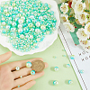 1830Pcs 5 Styles ABS Plastic Imitation Pearl Beads MACR-SP0001-03C-3