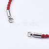 Braided Cotton Cord Bracelet Making MAK-I006-22P-2