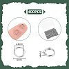 400Pcs 304 Stainless Steel Split Rings FIND-UN0016-08-3
