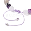 Gemstone Braided Bead Bracelets for Women Girl BJEW-JB11141-04-4