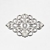 Brass Rhombus Filigree Findings KK-L056-02P-1