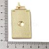 Brass Micro Pave Cubic Zirconia Pendant with Enamel KK-H458-02G-B02-3