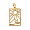 304 Stainless Steel Pendants STAS-U010-14G-1