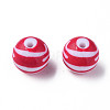 Opaque Striped Acrylic Beads MACR-S373-27B-03-2