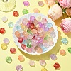 140Pcs 14 Styles Frosted Acrylic Beads MACR-YW0003-02-1