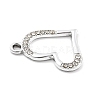 Alloy Rhinestone Pendants FIND-U026-16P-2