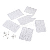 Craftdady 6Pcs DIY Geometry Earrings Silicone Resin Casting Molds DIY-CD0001-27-2