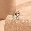 Brass Pave Cubic Zirconia Star Cartilage Earrings FS-WGEAB67-05-1