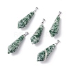 Natural & Synthetic Mixed Stone Pointed Pendants G-I314-02P-2