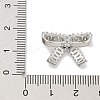 Rack Plating Brass Micro Pave Clear Cubic Zirconia Buttons KK-K293-07A-P-3