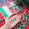 9 Style Christmas Handmade Polymer Clay Beads CLAY-YW0001-91-4