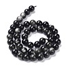 Natural Silver Obsidian Beads Strands X-G-D083-01B-2