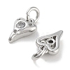 Brass Micro Pave Cubic Zirconia Charms KK-C051-06P-01-2