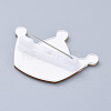 Acrylic Safety Brooches JEWB-D006-B10-3