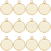 40Pcs 304 Stainless Steel Pendant Cabochon Settings STAS-BBC0006-24B-G-1