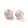 Glazed Porcelain Beads PORC-D001-12mm-08-2