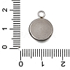 304 Stainless Steel Pendant Cabochon Settings STAS-F365-02D-P-3